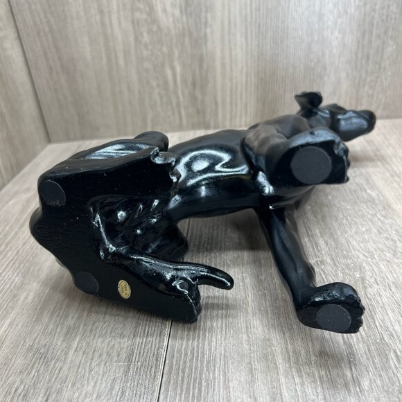 Black Labrador Retriever Dog Figurine Statue Collectible 10" Glossy - Picture 9 of 12